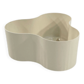 Wavy Planter La Fiorera White by Valenti, 1970s