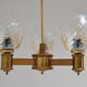 Mid-century Wood Chandelier,1970's.