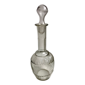 50s molded glass decanter