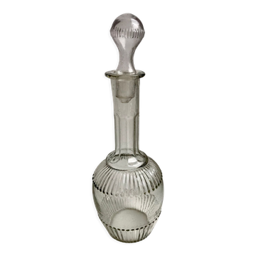 50s molded glass decanter