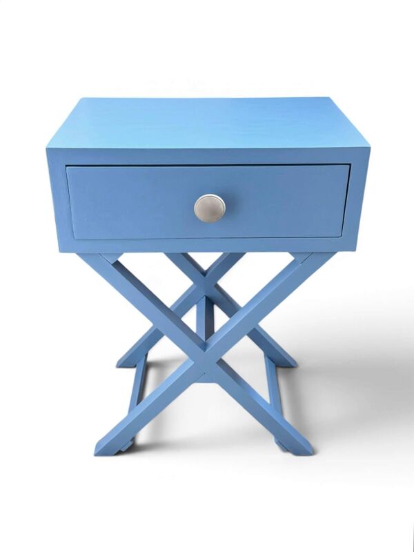 Chevet, bout de canapé bleu Farrow & Ball