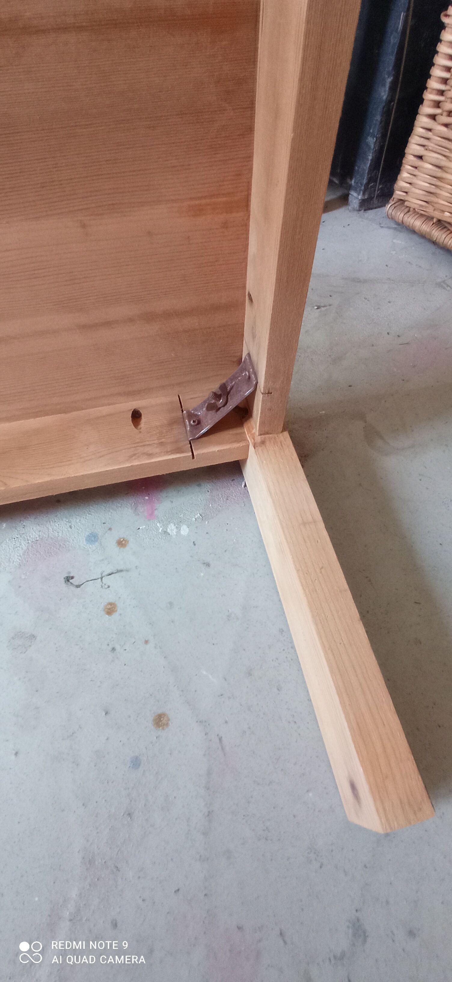 Rough wooden table