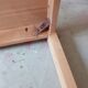Rough wooden table