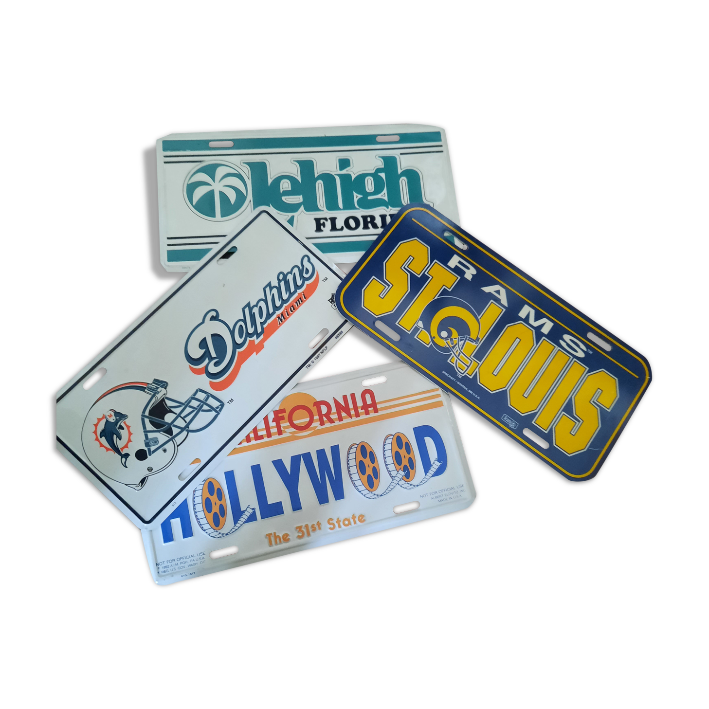 American enamelled plates