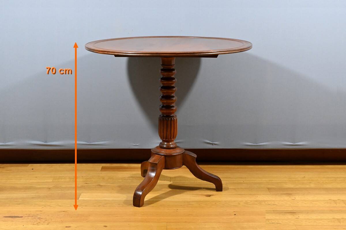 Mahogany System Pedestal Table, Louis Philippe Period – Mid-19th Century