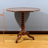 Guéridon à Système en Acajou, époque Louis Philippe – Milieu XIXe