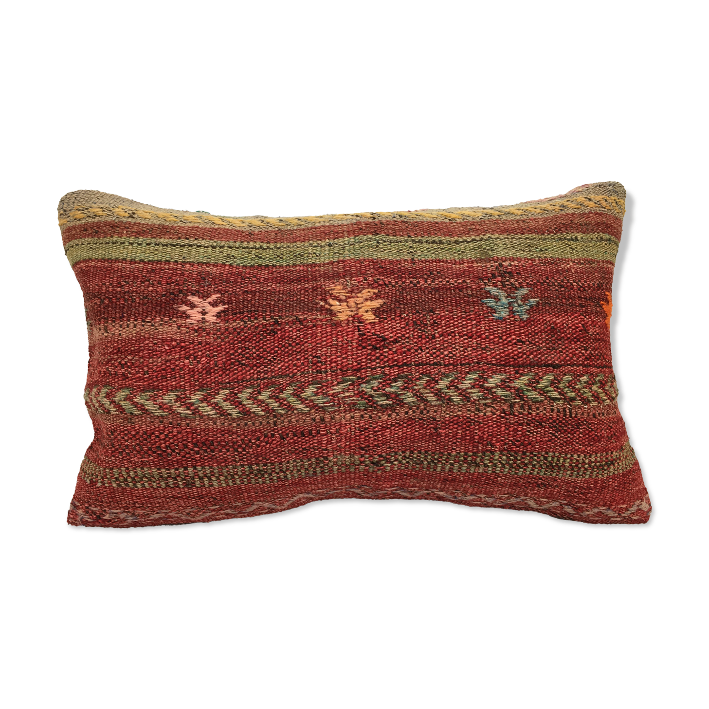 handmade kilim cushion cover 12x20 inches