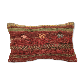 handmade kilim cushion cover 12x20 inches