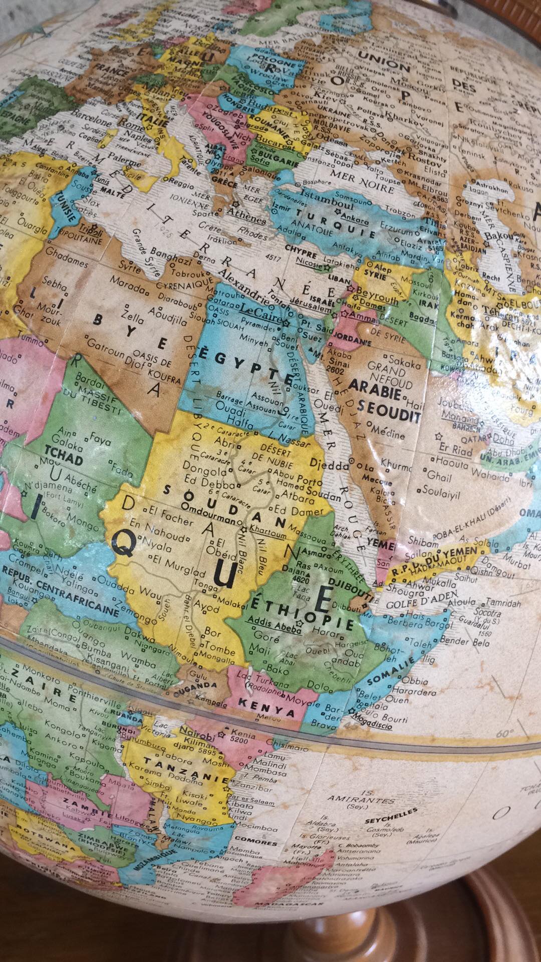 Replogle embossed globe
