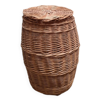Vintage rattan wicker basket