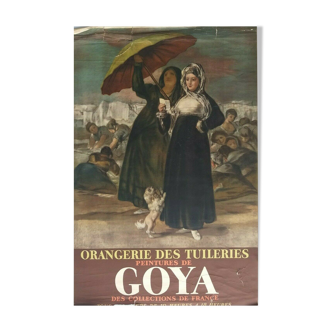 Affiche ancienne goya orangerie des tuileries collection de france g2171