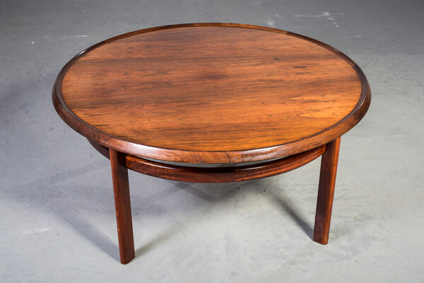 table basse en bois de rose du milieu du siècle par Torbjørn Afdal pour Bruksbo