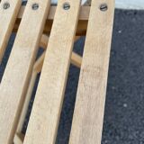 Vintage wooden folding stool