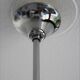 Chrome chandelier 3 glass balls from the 70s 80s