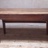Solid walnut kneading table old XIX°