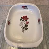 Plat Vintage de Sarreguemines Pyroblan pour le Four