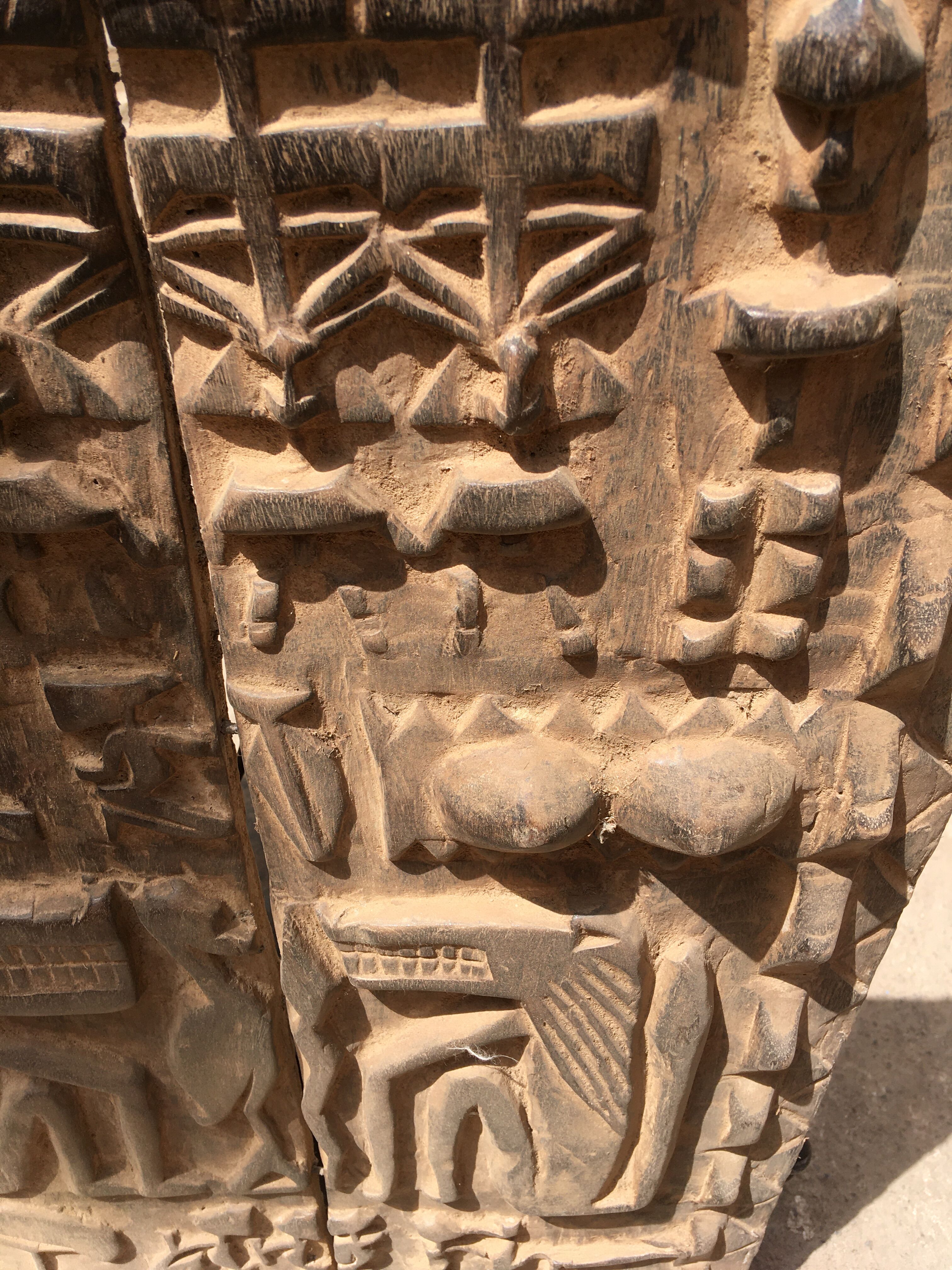 Authentic malian gate of dogon - african art - vintage