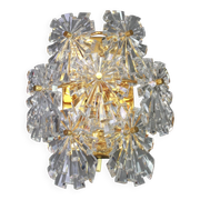 Wonderful pair of crystal wall lights by Kinkeldey, Germany, 1970s.
