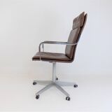 Rudolf Glatzel Leather Office Chair, Knoll