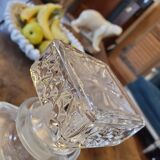 Carafe in chiseled glass 60's