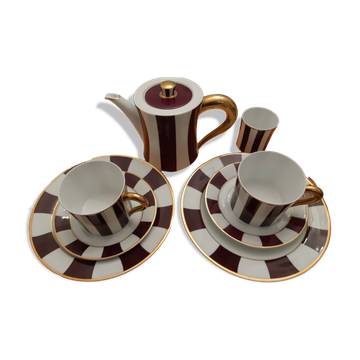Bernadeaud café service for 2 people