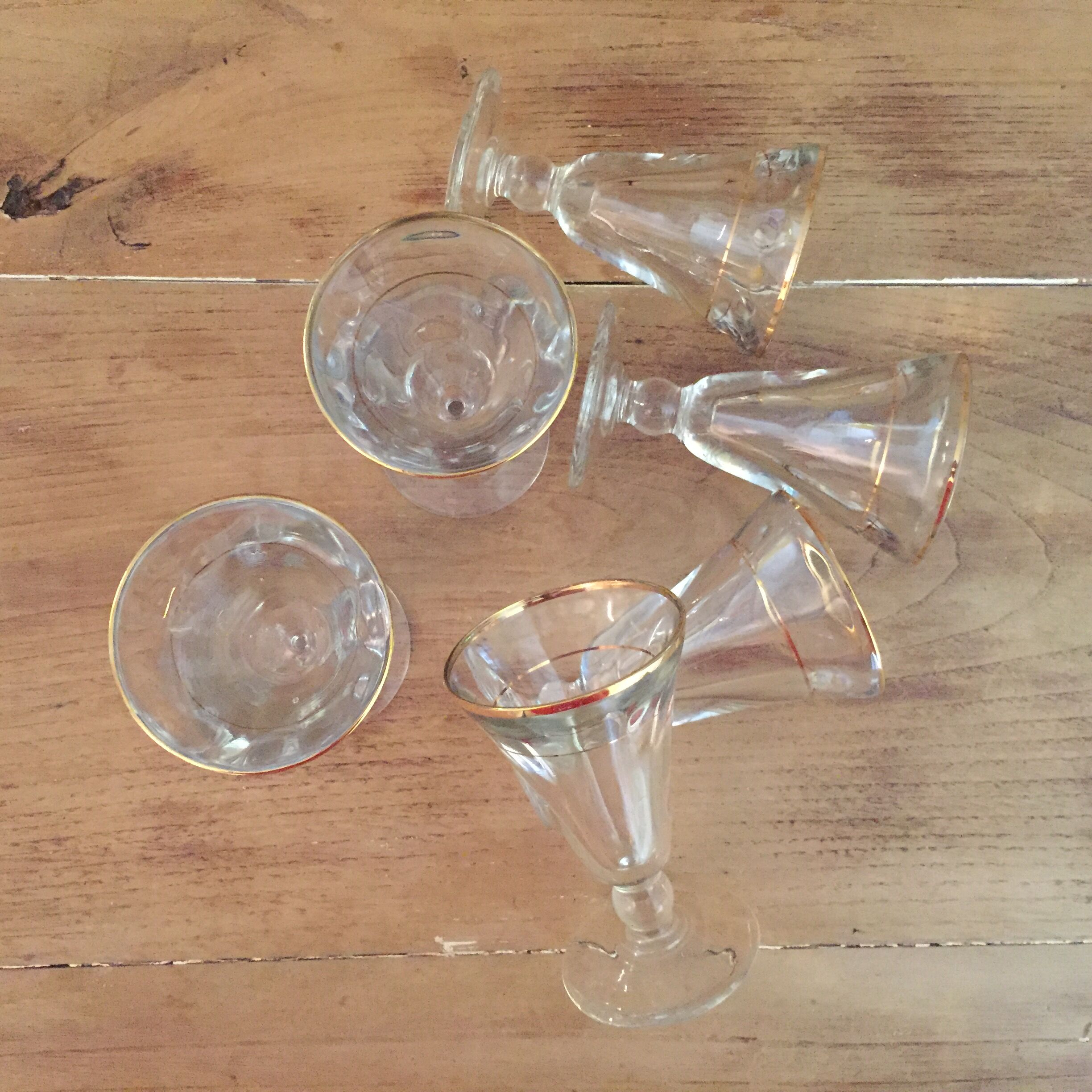 Set of 6 vintage glasses