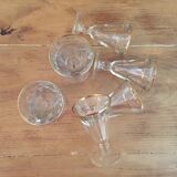 Set of 6 vintage glasses
