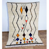 Handmade moroccan berber carpet 228x 149 cm