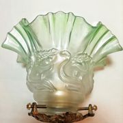 Applique en bronze et le verre art déco  années 1930