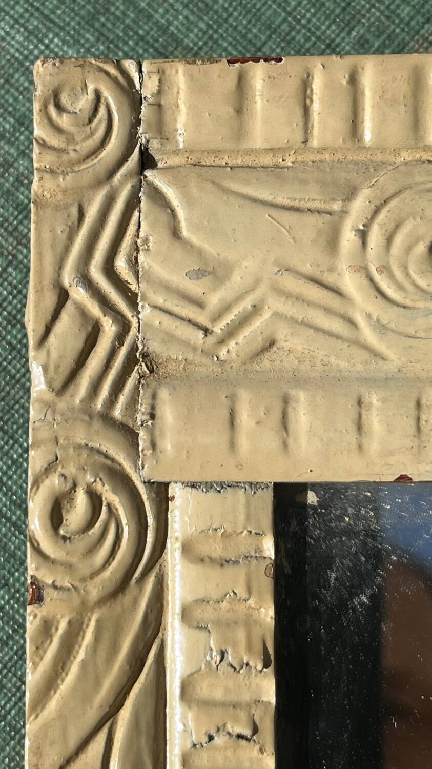 Art deco wooden mirror