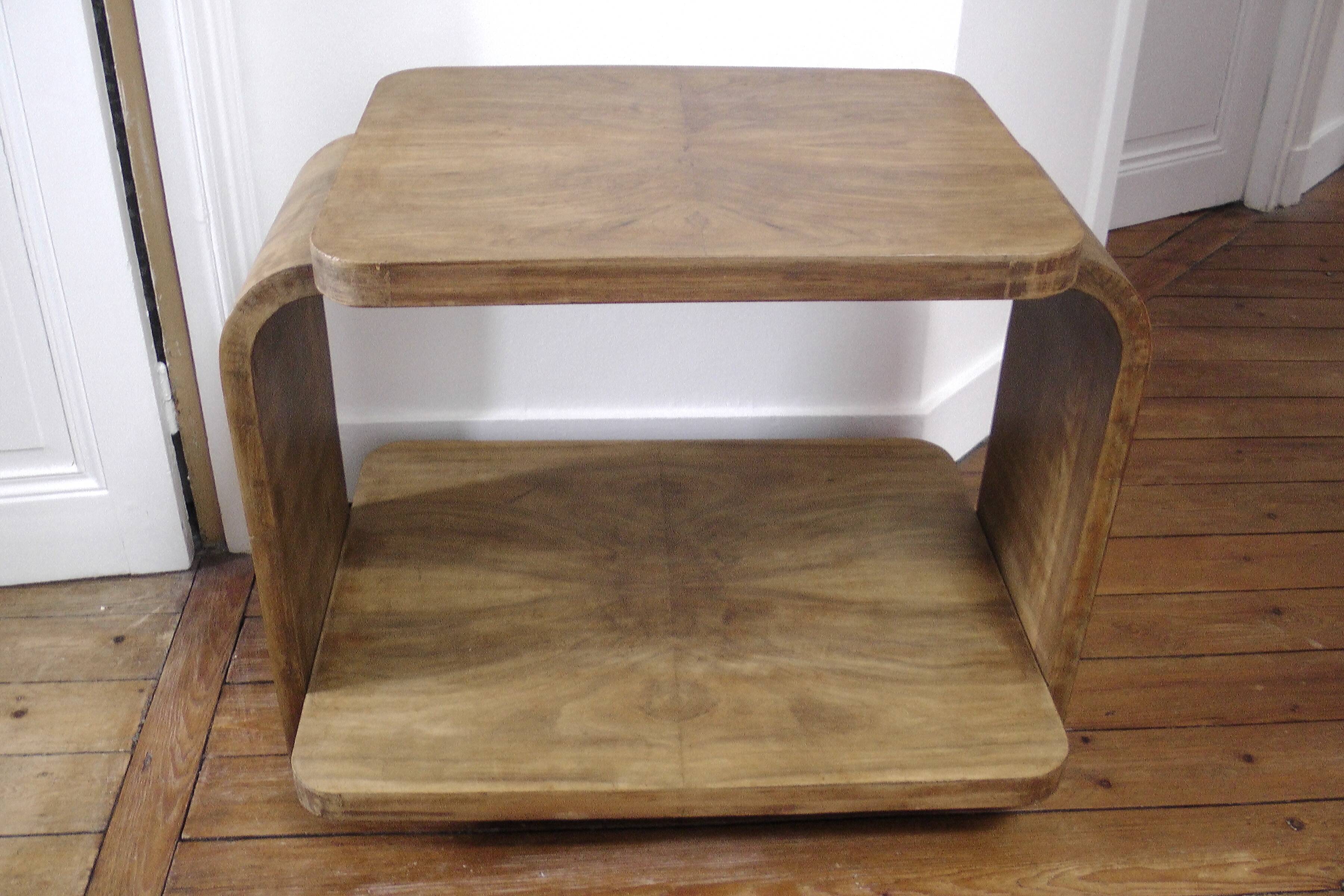 Table basse double plateau années 30/40