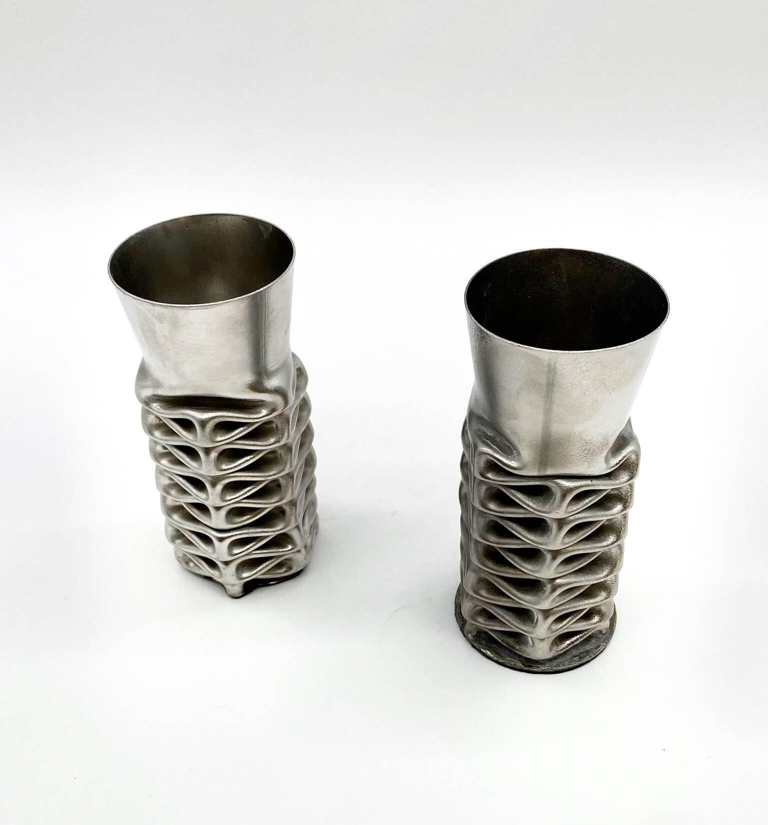 Pair of “compression” vases by jacques moniquet – 1970s