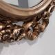 Miroir ovale baroque antique en or 58x84 cm avec cadre orné