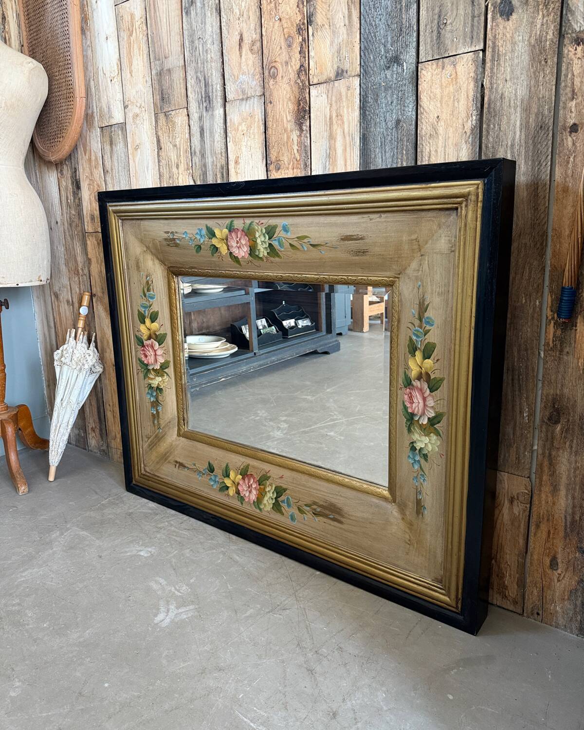 Grand miroir vintage