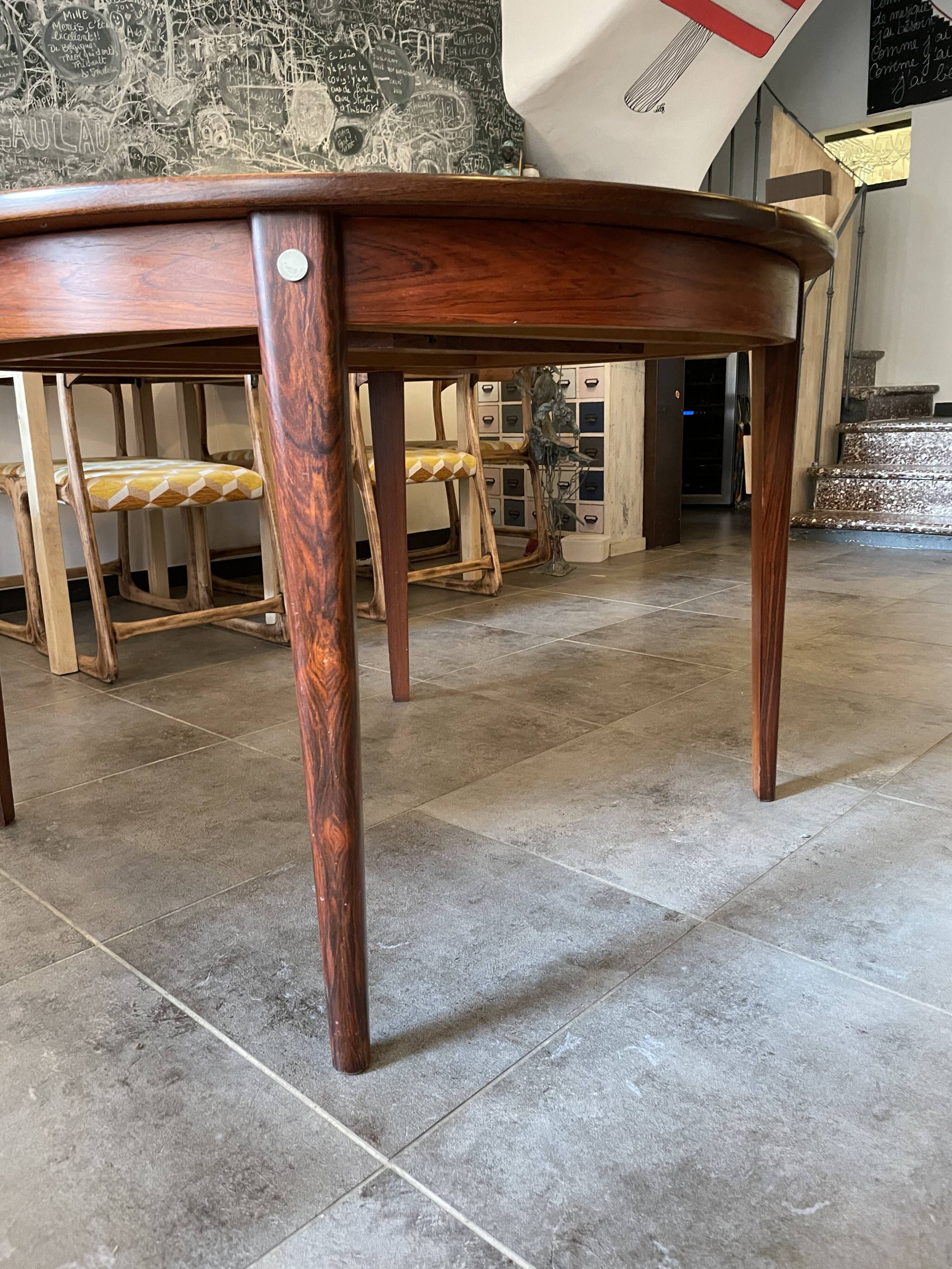 Table dining room Scandinavian rosewood