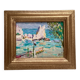Signed painting Oil on cardboard dimensions: height -25cm- width -30cm-