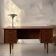 Bureau danois en bois de teck vintage double face