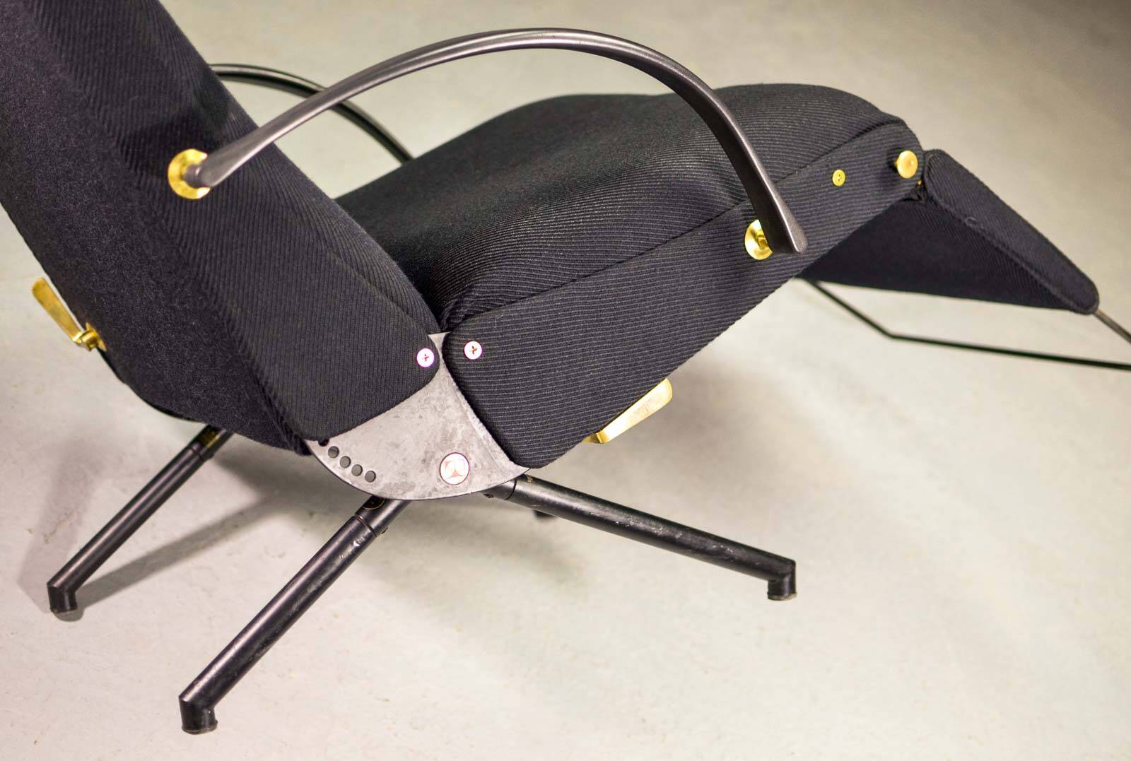 First Edition Osvaldo Borsani P40 Adjustable Tecno Lounge Chair, Italy 50s