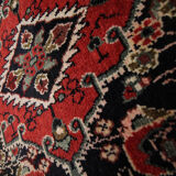 Traditional persian runner rug long oriental red beige wool carpet 89x518cm