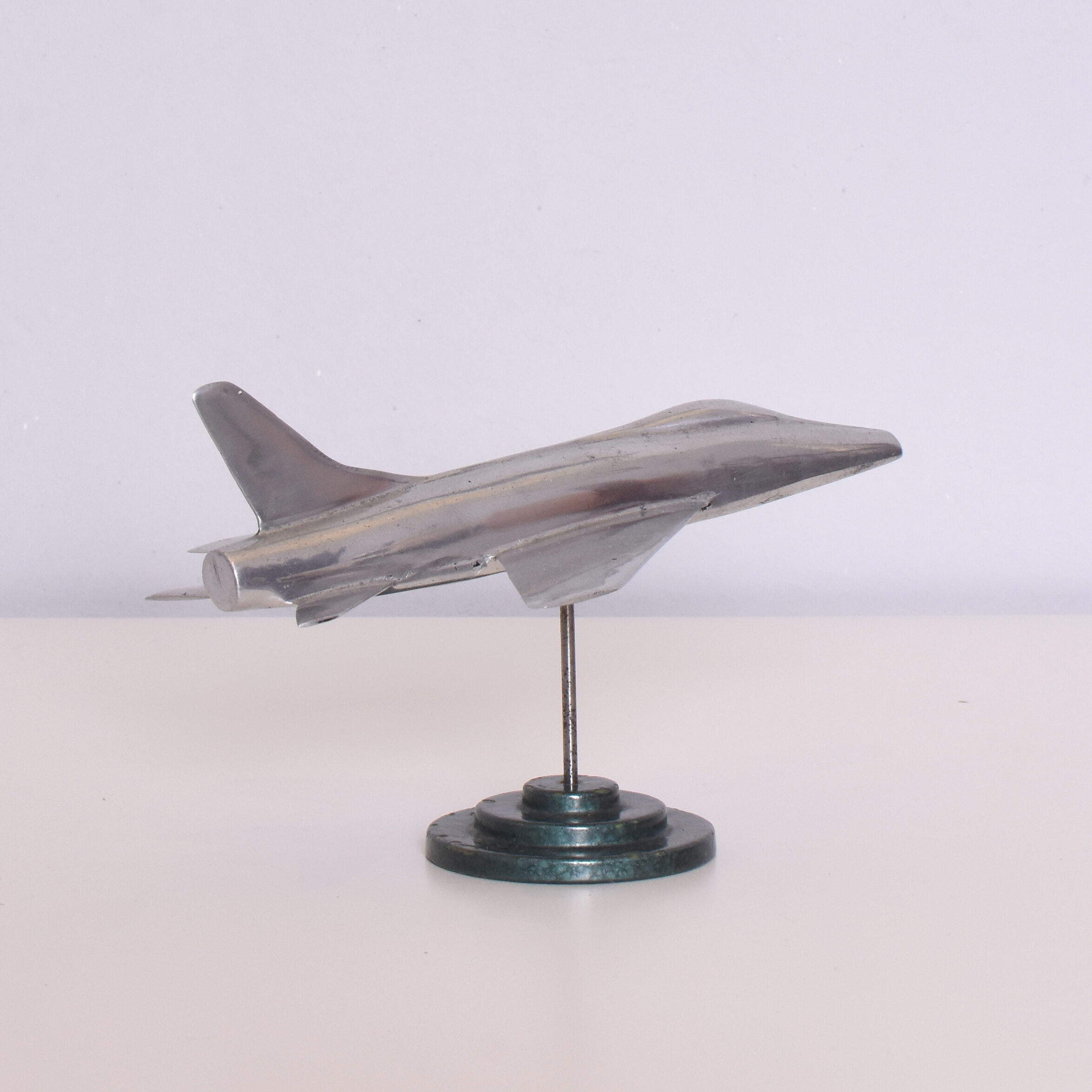 Maquette avion en aluminium, années 1950