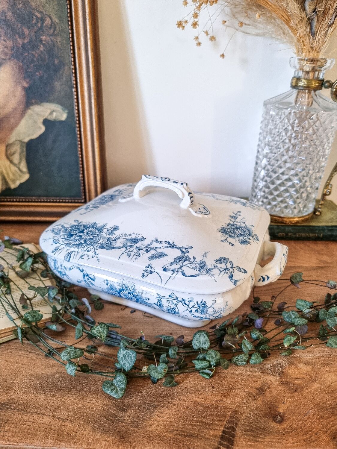 Square vegetable dish in iron earth, BFK