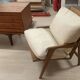 Fauteuil scandinave vintage en teck