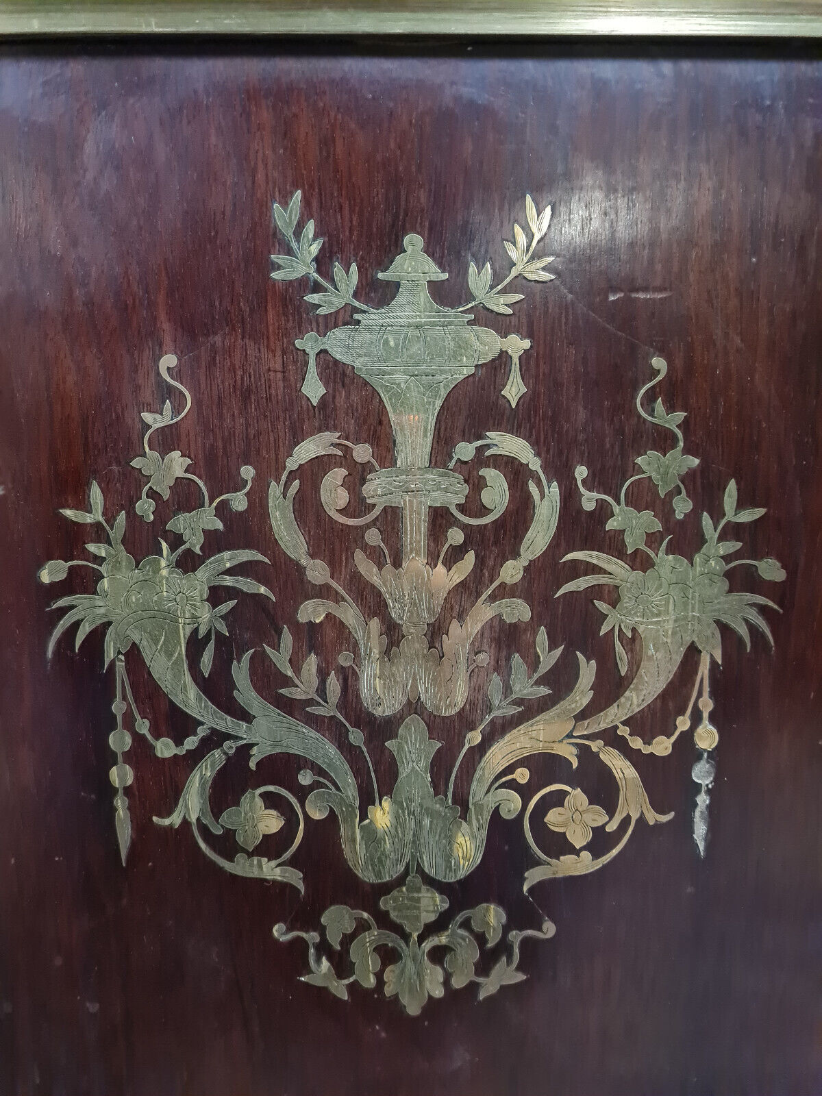 Library period Napoleon III in marquetry Boulle around 1850