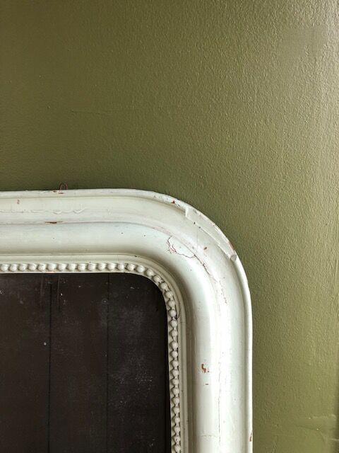 Mirror Louis Philippe patina green water