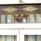 Paire de fenêtres a deux vantaux en vitrail Art Déco XX siècle
