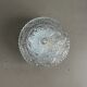 Ceiling light or wall light in moulded convex glass.