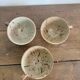 Set of 3 vintage speckled stoneware mugs
