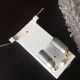 Wall lamp in ice glass and diamond tips / vintage 60s-70s