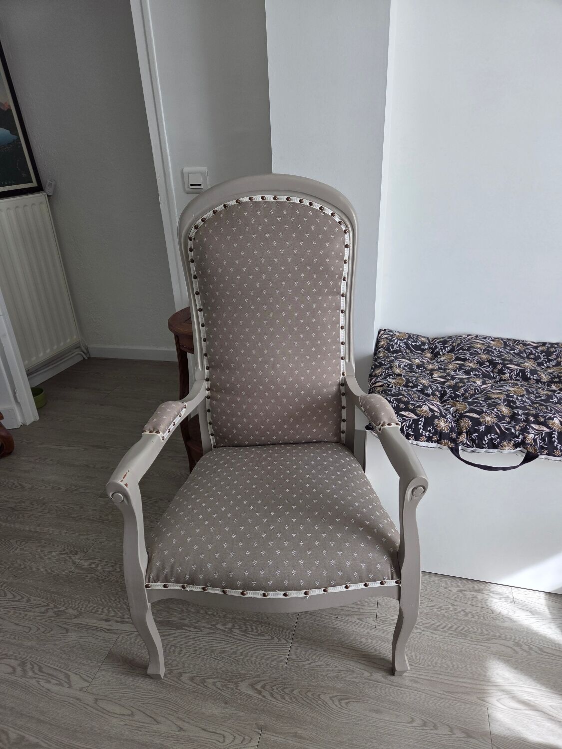 Restored pair of Voltaire armchairs