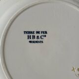 5 flat plates Terre de fer HB & Cie